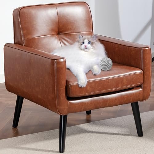 Full-Grain Leather Accent Chair | Kaiyo Pre-Loved Furniture