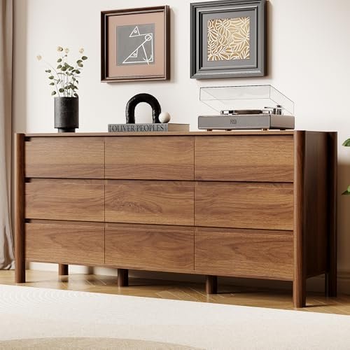 Walnut 6-Drawer Bedroom Dresser | Kaiyo Pre-Loved Furniture